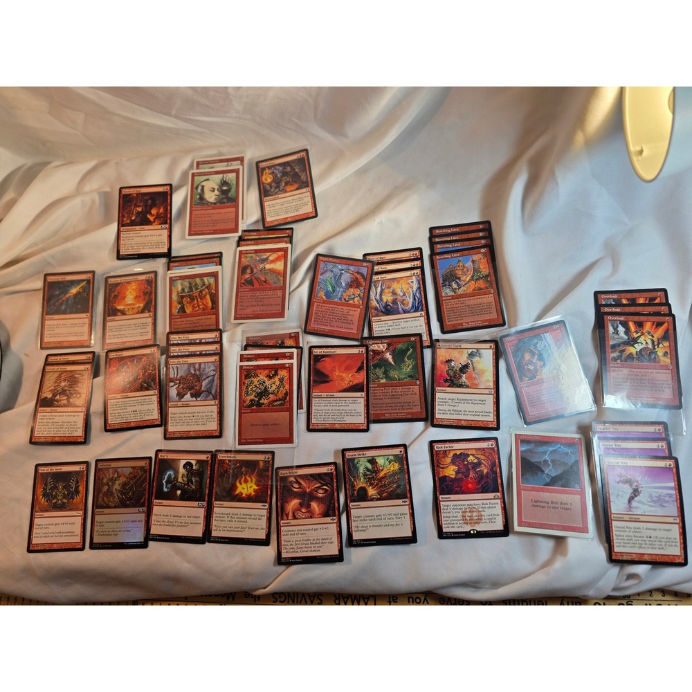 MTG Magic The Gathering Red Sorcery Instant Card Lot Lightning Bolt Risk Factor